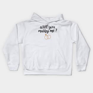 Will You Marry Me Kids Hoodie